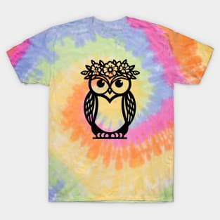 Owl with Flower Crown T-Shirt